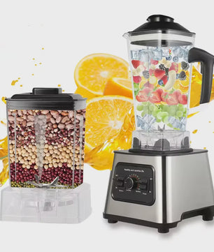 Professionele 2-in-1 Blender: 800W, 27000RPM, 2L+0.5L Dubbele Jars, IJs Crushen, Malen & Smoothies