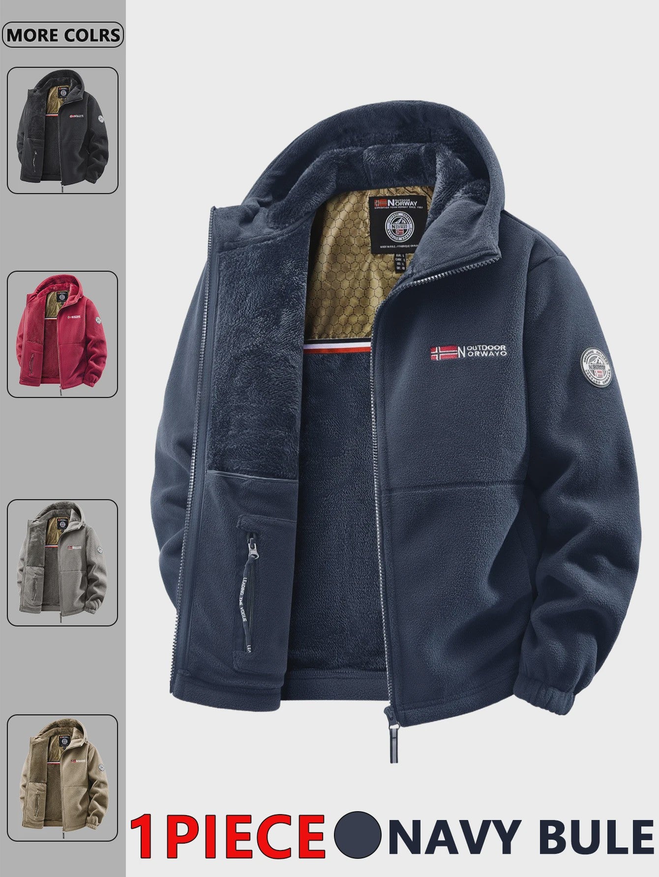 Heren Outdoor Jas met Capuchon - Veelzijdige Winterjas voor Dagelijks Gebruik en Reizen