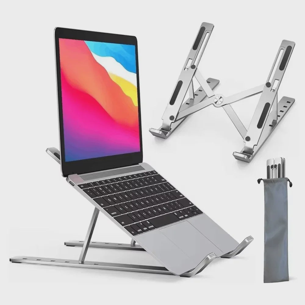 Verstelbare Aluminium Laptopstandaard - Ergonomisch & Koelend