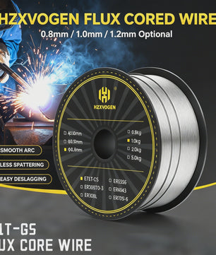 HZXVOGEN E71T-GS Flux Cored MIG Lasdraad 0.8mm 1KG - Zelfbeschermend, Gasloos, Lage Spatting, Makkelijke Slakverwijdering
