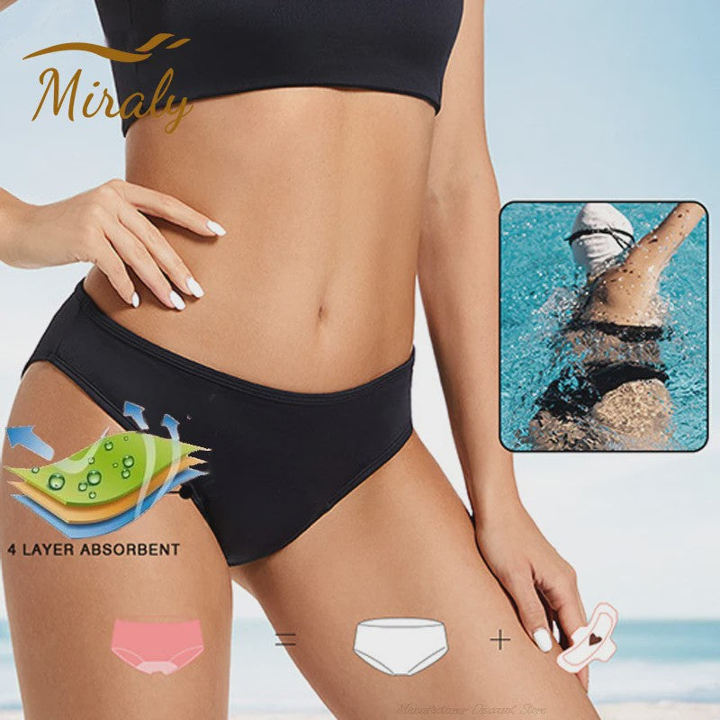 Dames Periode Bikini Broekje - 4 Laags Lekvrij en Absorberend