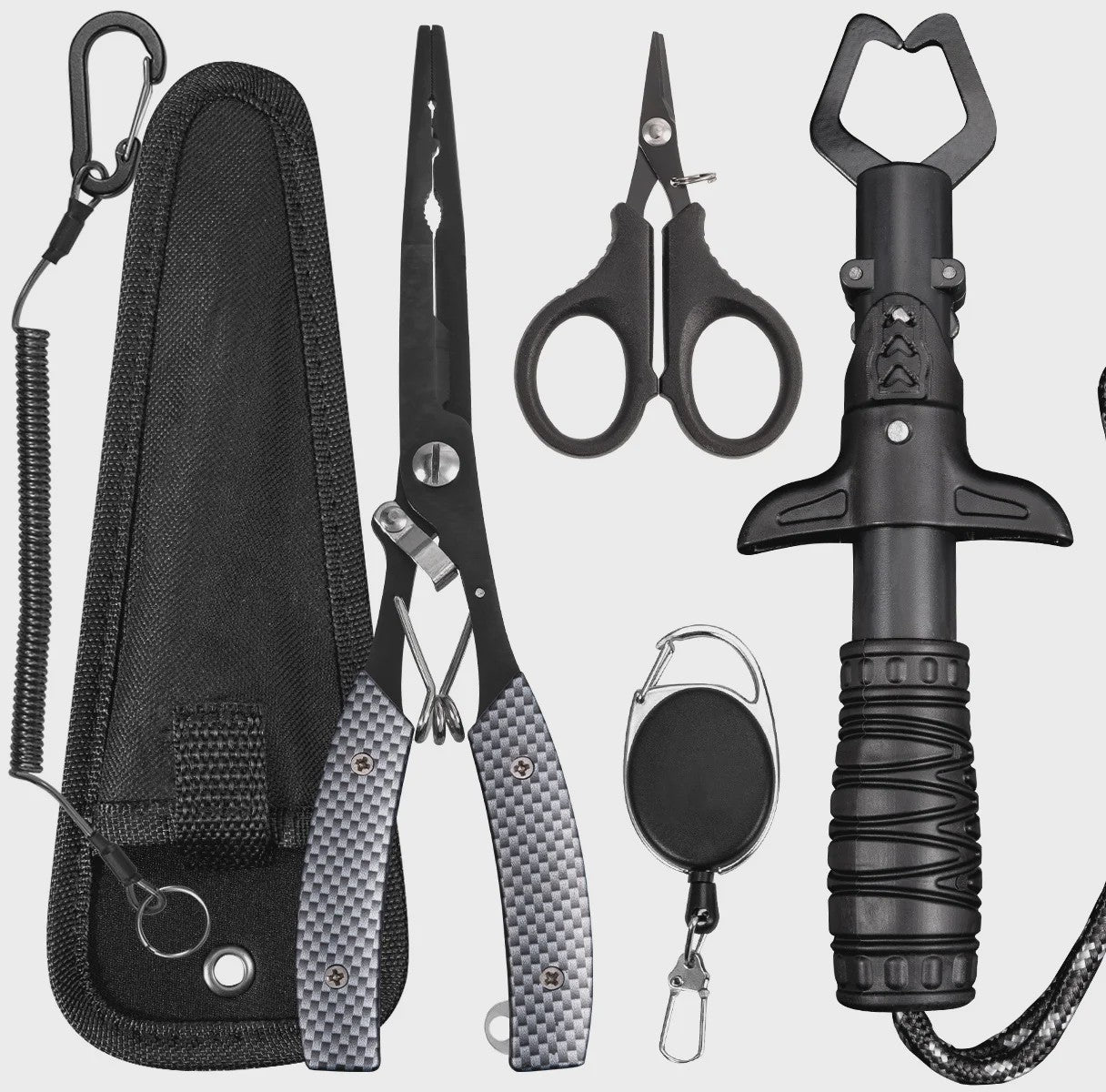 Multifunctionele Visset: RVS Pliers, Lijnknipper & Fish Grip - Zoutwaterbestendig