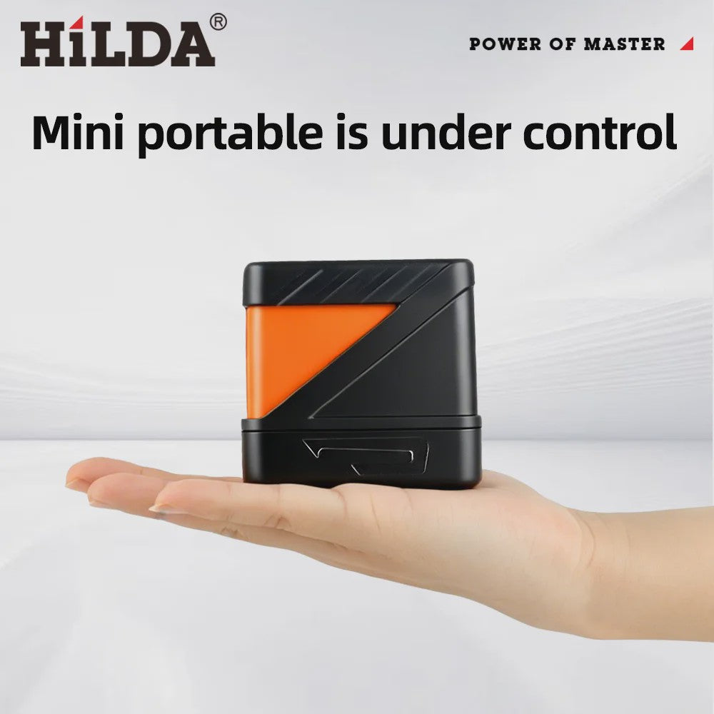 HILDA Mini Groen Laserwaterpas - 2 Lijnen Zelfnivellerend voor Precisie Klussen