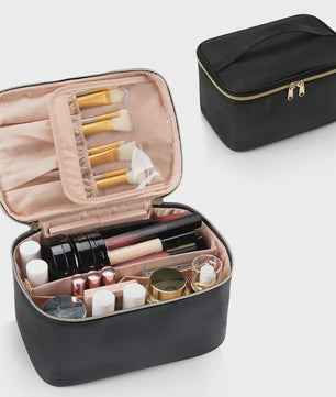 Grote Make-up Tas - Draagbare Kosmetische Organizer met Veel Opbergruimte voor Dames en Meisjes
