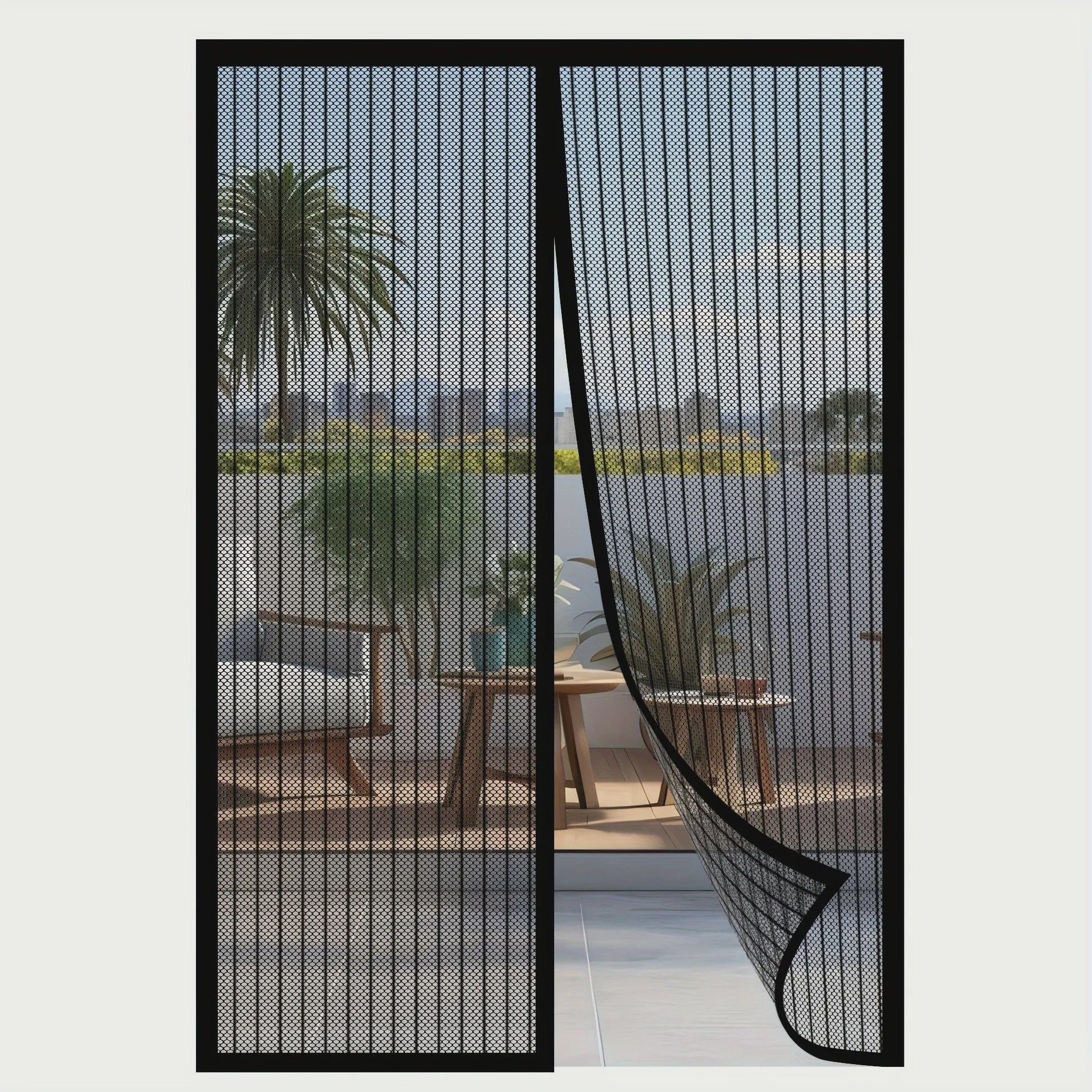 Muggenscherm Deur Gordijn - Handsfree Magnetisch Hor - Zonder Boren - Insectenwerend