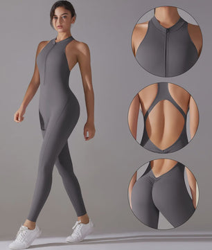 Dames Sport Bodysuit met Tummy Control en Push-Up Effect - Perfect voor Yoga en Fitness