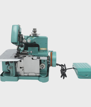 150W Elektrische Overlock Machine - Desktop Model met Voetpedaal, 3000 Steken/min, Verstelbare Breedte