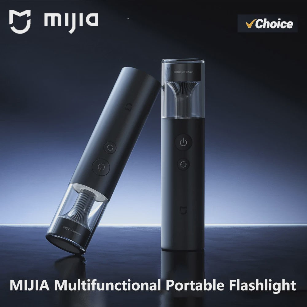 MIJIA Multifunctionele Zaklamp: 1000 Lumen, 30 Uur Batterijduur & IP65 Waterdicht