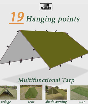 Waterdichte Tarp Tent - Lichtgewicht Outdoor Shelter & Luifel voor Camping & Survival