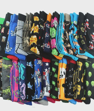Unisex Happy Socks met Vrolijke Ontwerpen: Aliens, Haaien, Dinosaurussen & Meer