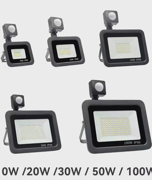 Waterdichte LED Floodlight met PIR Bewegingssensor - 10W tot 100W