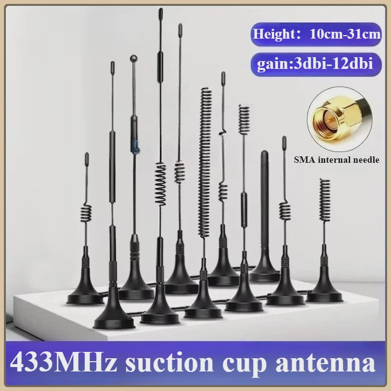 Krachtige Omnidirectionele SMA Antenne 433MHz/470MHz/315MHz met 12dBi Gain en RG174 Kabel