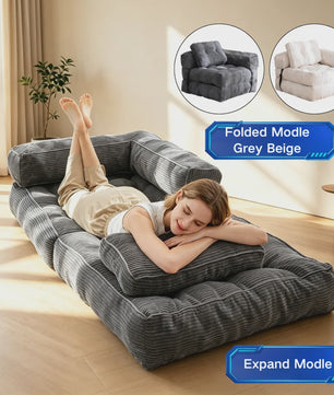 Multifunctionele Opvouwbare Sofa Bed Stoel - Comfortabel Lounge Bed voor Woonkamer & Slaapkamer