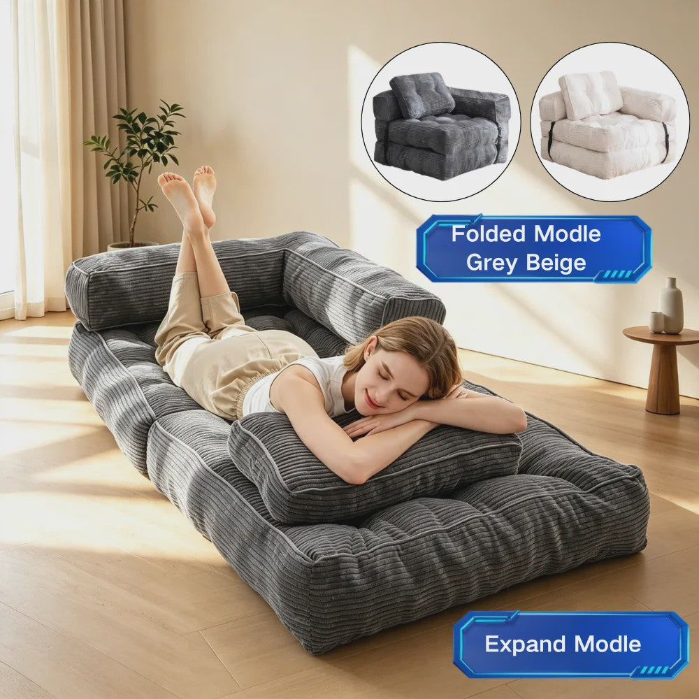 Multifunctionele Opvouwbare Sofa Bed Stoel - Comfortabel Lounge Bed voor Woonkamer & Slaapkamer