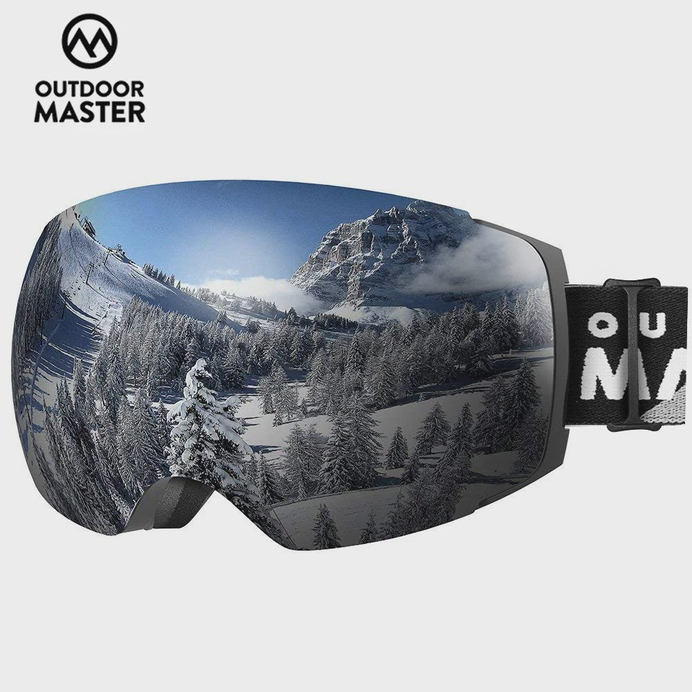 OutdoorMaster PRO Ski Goggles: Verwisselbare HD Lens, UV400, Anti-Fog, Over-The-Glasses