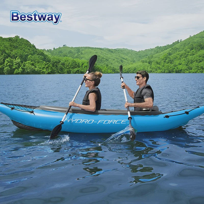 Bestway Hydro-Force Opblaasbare Vis Kajak - Duurzaam PVC, Draagbaar & Lichtgewicht
