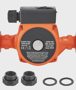 Circulatiepomp Warm Water 220V - 3 Snelheden, Stil & Krachtig voor CV-systemen