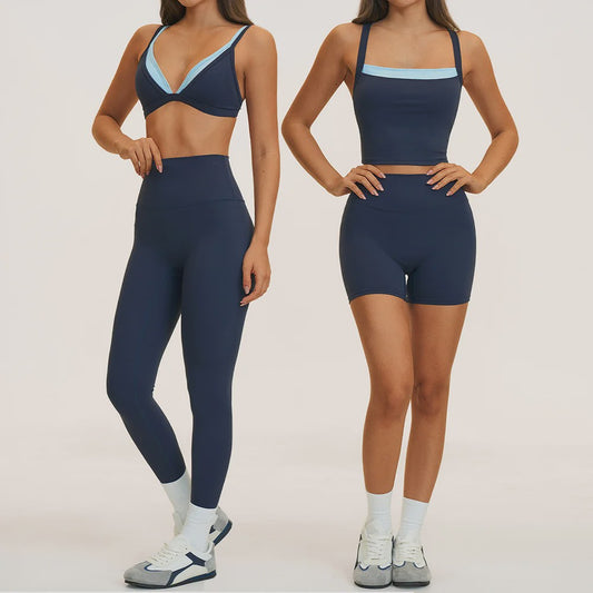 Dames Yogaset: Seamless Sport BH & Hoge Taille Legging