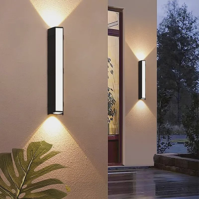 Moderne Waterdichte LED Buitenmuurverlichting - Lange Strip Aluminium IP65