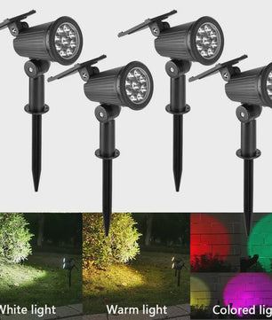 Solar LED Spot Verlichting - Waterdichte Buitenlamp voor Tuin, Pad & Landschap