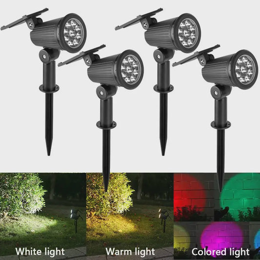 Solar LED Spot Verlichting - Waterdichte Buitenlamp voor Tuin, Pad & Landschap
