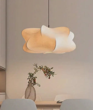 Wabi Sabi Plafondlamp van Zijde - Stijlvolle Hanglamp voor Woonkamer, Bar of Salon