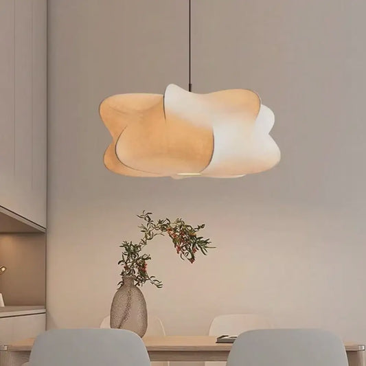 Wabi Sabi Plafondlamp van Zijde - Stijlvolle Hanglamp voor Woonkamer, Bar of Salon