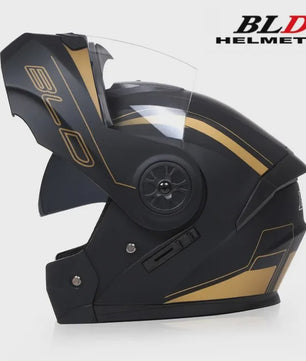 Modulaire Motorhelm met Dubbel Vizier - Flip-Up Full Face Helm voor Heren & Dames
