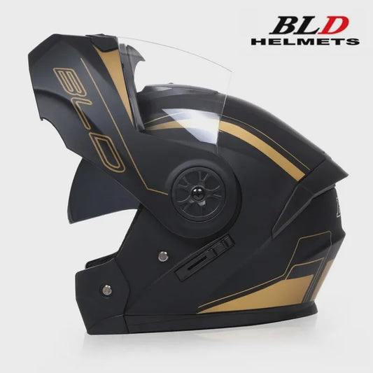 Modulaire Motorhelm met Dubbel Vizier - Flip-Up Full Face Helm voor Heren & Dames