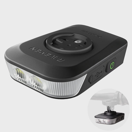 RAVEMEN FR1100 SE Fietslamp - 1100 Lumen, USB-C, GPS Compatibel, Automatisch Aan/Uit