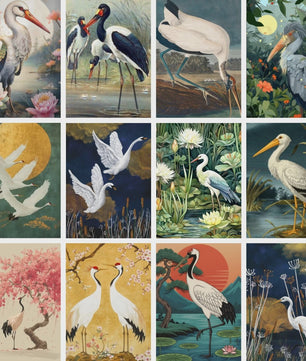 Diamond Painting Ooievaar Kustvogel - Volledige Ronde Diamanten Borduurkit voor Muurkunst