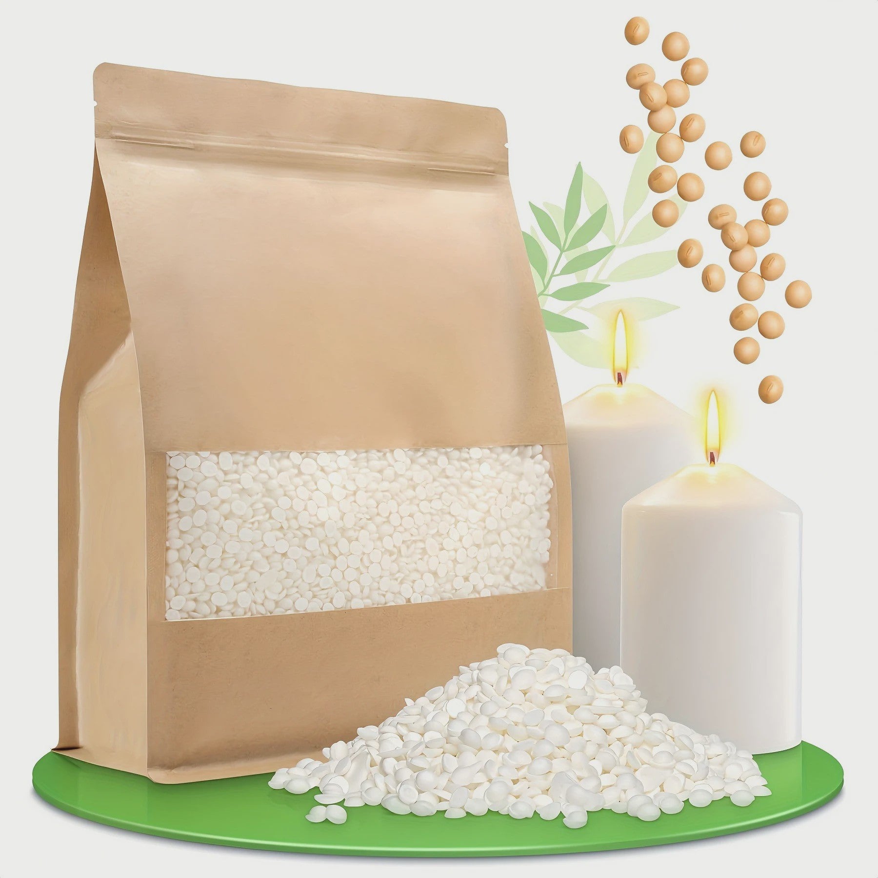 Pure Soja Wax Pellets (500g/1000g) - Ideaal voor DIY Geurkaarsen