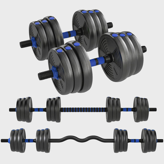 Verstelbare Dumbbell Set 25 kg - 3-in-1 Halter Kit met Barbell Optie