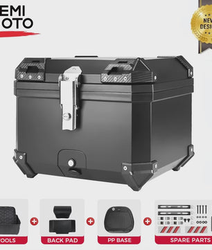 Universele Motor Topkoffer - 45L/57L/65L - Waterdicht & Veilig - Helm Opbergbox