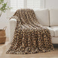 Luxe Leopard Print Fleece Plaid - Zacht & Warm voor Bank en Sofa