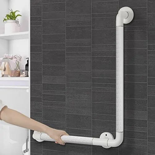 90° Hoek Steunbeugel Douche - ABS & RVS - Antislip - Wandmontage Badkamer Handgreep