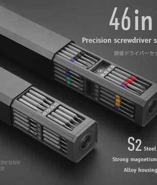 Multifunctionele Precisie Schroevendraaier Set 46-in-1 voor Telefoon, Laptop & Elektronica Reparatie