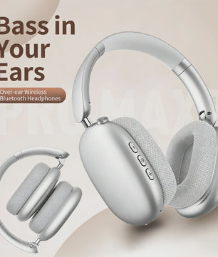Draadloze Over-Ear Koptelefoon met HD Stereo Geluid, ENC en Ingebouwde Microfoon