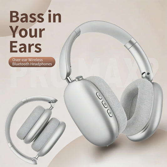 Draadloze Over-Ear Koptelefoon met HD Stereo Geluid, ENC en Ingebouwde Microfoon