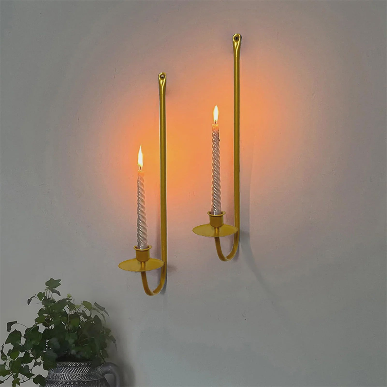 Moderne Wandkaarsenhouder Metaal - Sfeervolle Decoratie voor Elke Ruimte