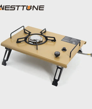 WESTTUNE IGT Gasfornuis 4000W - Draagbare Krachtige Camping Brander met RVS Paneel