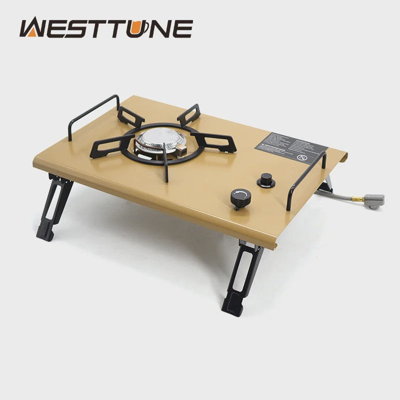 WESTTUNE IGT Gasfornuis 4000W - Draagbare Krachtige Camping Brander met RVS Paneel