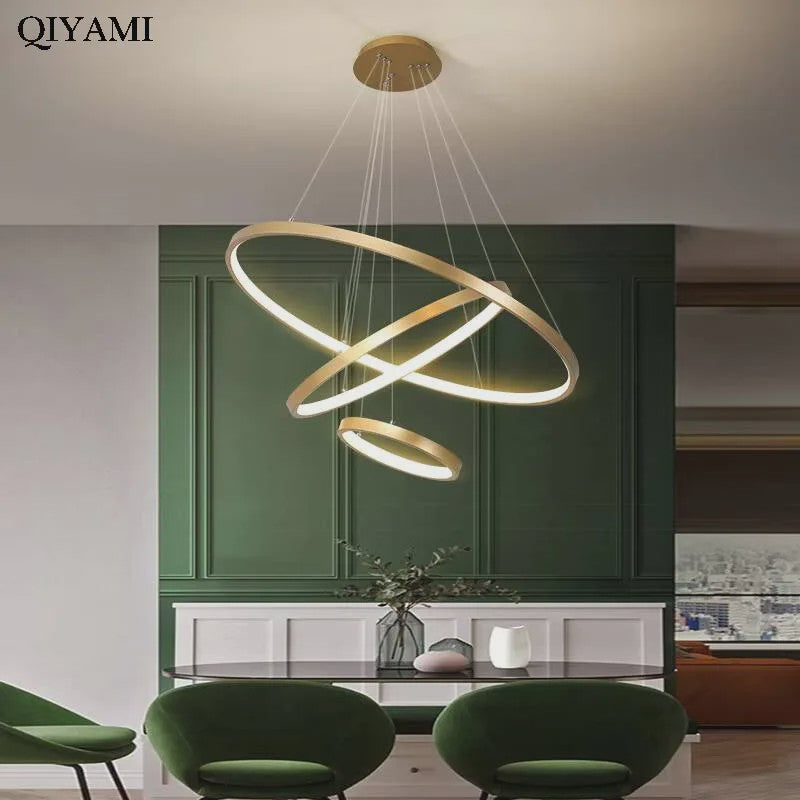 Moderne LED Plafondlamp Kroonluchter - Stijlvol Design voor Woonkamer, Slaapkamer & Eetkamer