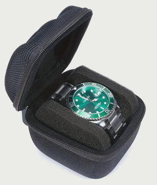 Zwarte Horloge Opbergdoos - Hardcase met Zachte Kussens en Fluweel Voering