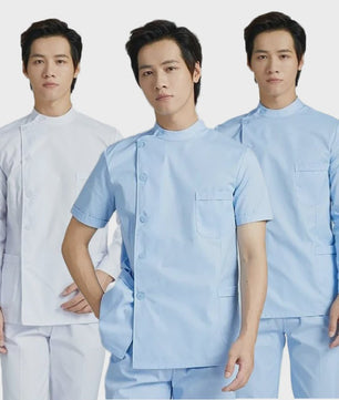 Medische Scrubs Uniform Heren - Korte & Lange Mouw | Zorgkleding