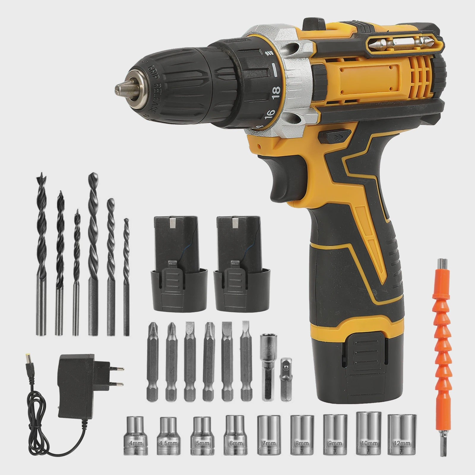 Accu Klopboormachine Set met Lithium-Ion Batterij - Draadloos & Compact