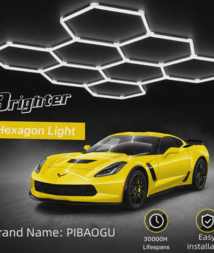 Modulaire Hexagonale LED Plafondlamp - Superhelder 6500K Koel Wit Licht