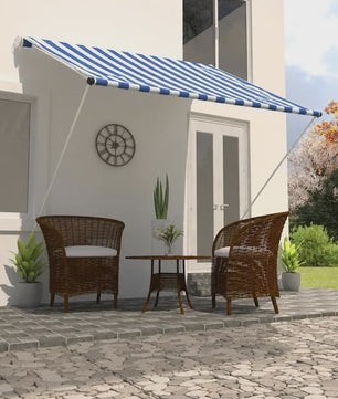 Intrekbare Zonwering 150x150 cm - Waterafstotend Doek & Stevig Stalen Frame - Balkon & Terras