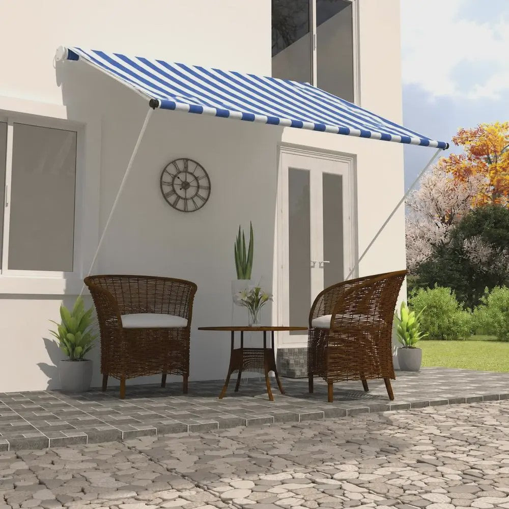 Intrekbare Zonwering 150x150 cm - Waterafstotend Doek & Stevig Stalen Frame - Balkon & Terras