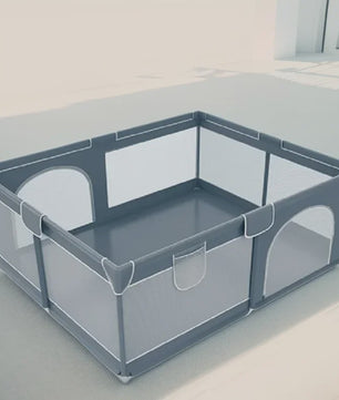 IMBABY Baby Speelpen 150x180cm - Veilige Buitenspeelruimte voor Kinderen met Dubbele Deuren